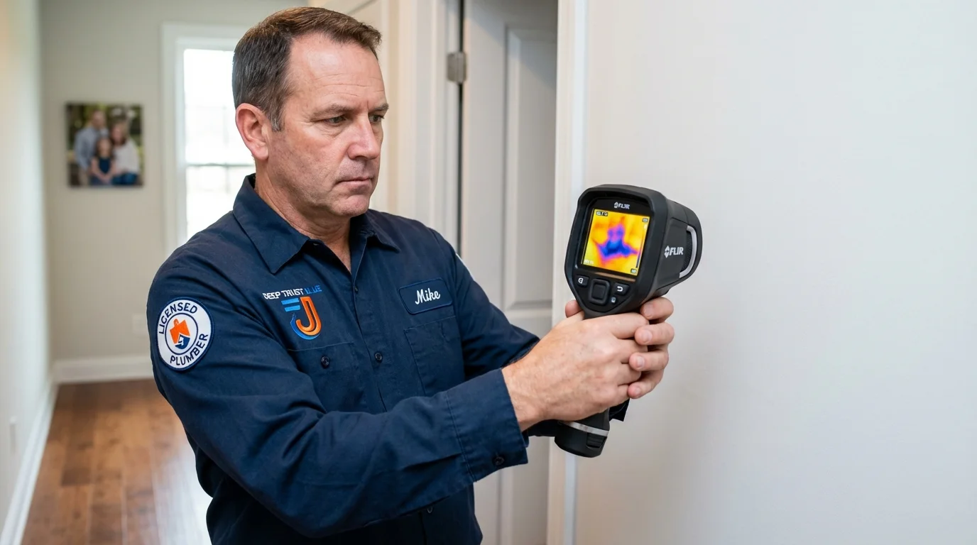 Thermal imaging leak detection by Johns Plumbing LLC in North Augusta